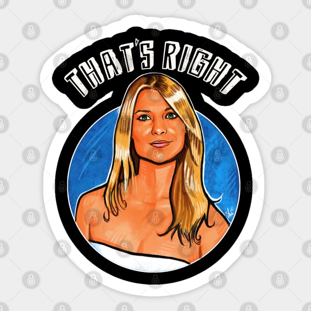 Thats Right, Claire Danes. Sticker by spaceboycomics